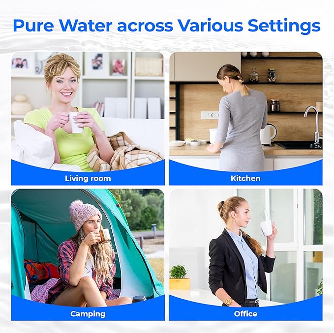 Waterdrop NSF/ANSI 42&372 Certified Water Filter, for Berkey® BB9-2® Black Filters, Berkey® Gravity Water Filter System and Waterdrop King Tank Series Travel, (Pack of 3)-Ruum Studio Home