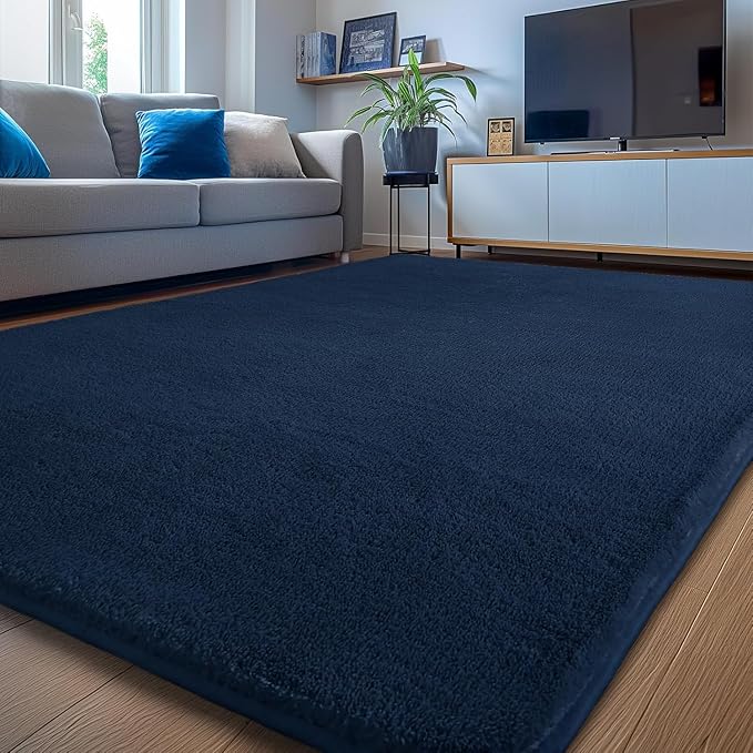 Sour Lemon 10x14 Area Rugs for Living Room, Soft Large Area Rug Fluffy Rugs for Bedroom,Machine Washable Area Rug Non Slip Carpet Rug for Living Room Playroom Kids Room Home Decor-Ruum Studio Home