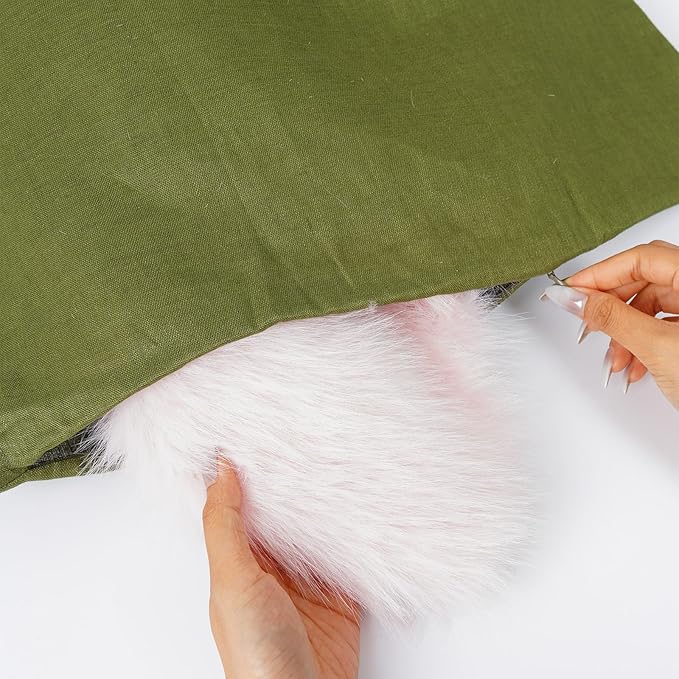 Linen Hanging Laundry Bag, Over The Door Laundry Hamper for Dirty Clothes, Drawstring Closure with Bottom Zipper, Army Green-Ruum Studio Home