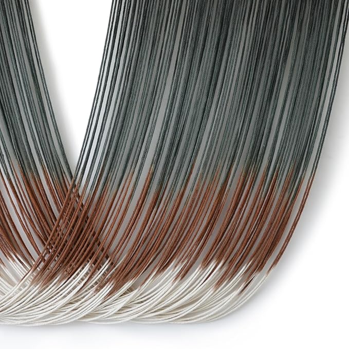 Macrame Wall Hanging Dip-Dye Green Boho Wall Decor Chic Fiber Yarn Wall Art Craftsmanship Bedroom Livingroom Nursery Apartment Home Decor 57" W x 35" L-Ruum Studio Home