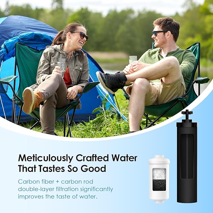 Waterdrop NSF/ANSI 42&372 Standard Gravity Water Filter, Replacement for Berkey® BB9-2® Black Filters & PF-2® Fluoride Filters, Berkey® Gravity Water Filter System and Waterdrop King Tank Series-Ruum Studio Home