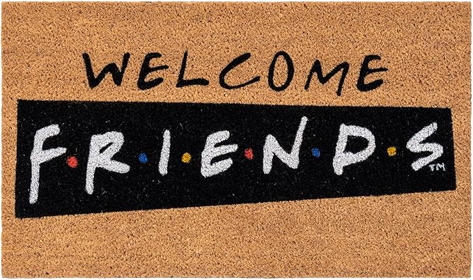 Gertmenian Friends Coir Doormat - 2x3 Welcome Mat (2-Pack), Ideal for High Traffic Areas in Front Door, Garage, Entryway - Paramount Central Perk/Welcome, 80028-Ruum Studio Home
