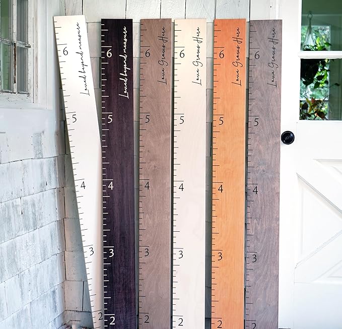 Personalized Growth Chart for Wall - Kids Height Ruler, Wooden Growth Chart for Kids, Wall Ruler for Kids Height Measurement and Height Growth Chart for Home - Kids Sizing Chart-Ruum Studio Home