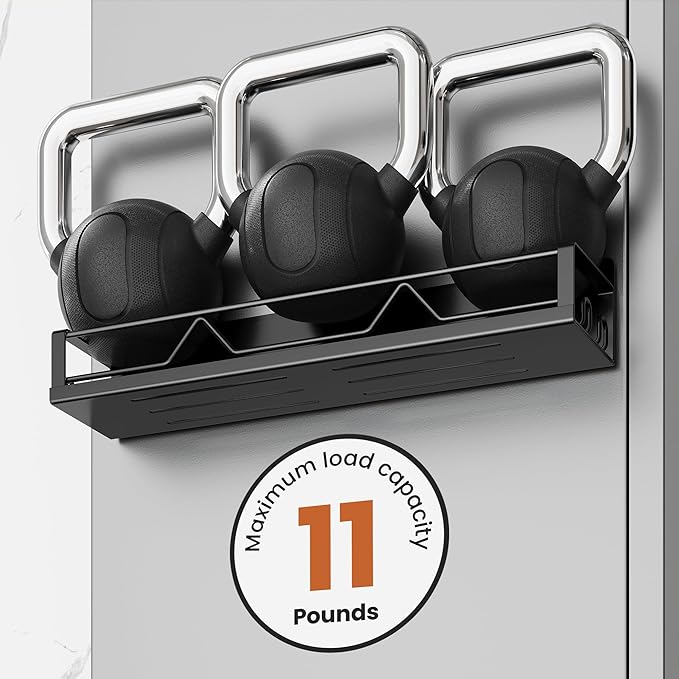 16.9 Inch Wide Large Capacity Magnetic Spice Rack for Refrigerator, 4 Pack Metal Fridge Shelf, Black-Ruum Studio Home