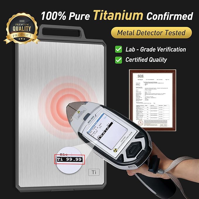 Titanium Cutting Boards for Kitchen Non Toxic Chopping Board with Handle Large Big Small Kitchen Meat Butcher Block 2 in 1 Pure Titanium and Wheat Straw PP Not Wood Bamboo Plastic Teak Grey/Beige-Ruum Studio Home