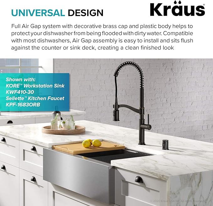 KRAUS Dishwasher Air Gap in Oil Rubbed Bronze, KAG-1ORB-Ruum Studio Home