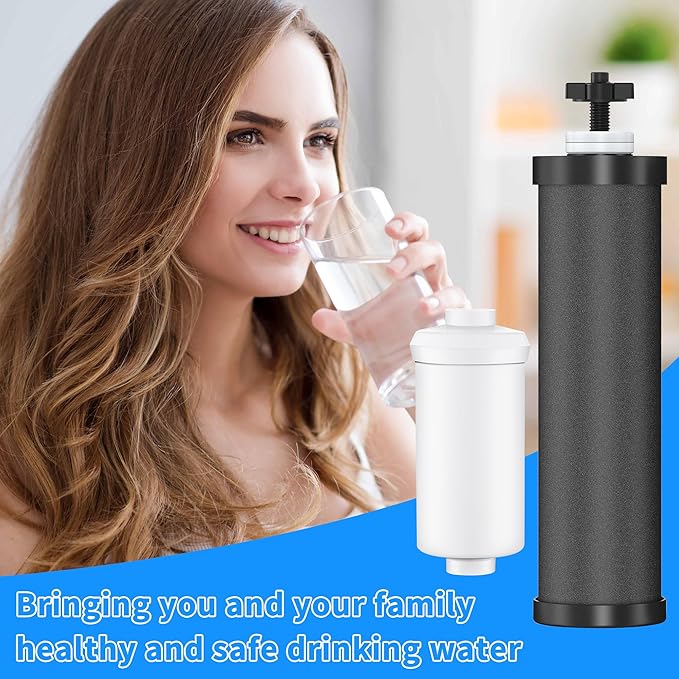 4 Pack Gravity Water Filter Replacement,Gravity Water Filter Replacement for Berkey® BB9-2® Black Filters & PF-2® Fluoride Filters, Compatible with Berkey® Filtration System-Ruum Studio Home