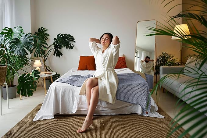 Gold Case Throw Blanket for Bed – 100% Recycled Turkish Cotton Bed Blanket – Decorative Throw Cotton Blankets for Living Room & Bedroom – Woven Twin Blankets – Vintage Beige – 71x90-Ruum Studio Home