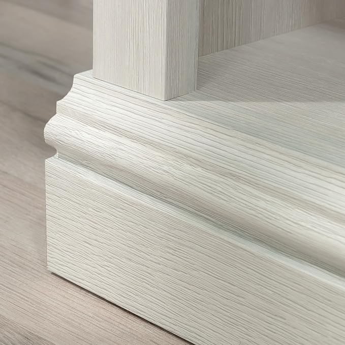 Sauder 3 Tier Book Shelf Wooden Bookcase Multipurpose Bookshelf for Home Office, Living Room, in Glacier Oak-Ruum Studio Home