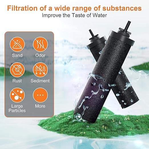SKYSEN Water Filter Replacement for Berkey® BB9-2, Compatible with Berkey® Gravity Water Filter System.(wfr-4)-Ruum Studio Home