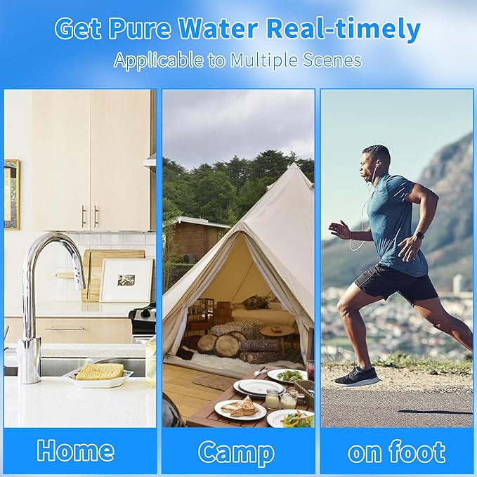 4 Pack Fluoride Water Filter,Replacement for PF-2® Fluoride Filters, Fluoride and Arsenic Filter Compatible with Berkey Gravity Filtration System、 Big、 Travel、 Royal、Imperial and Crown Series-Ruum Studio Home