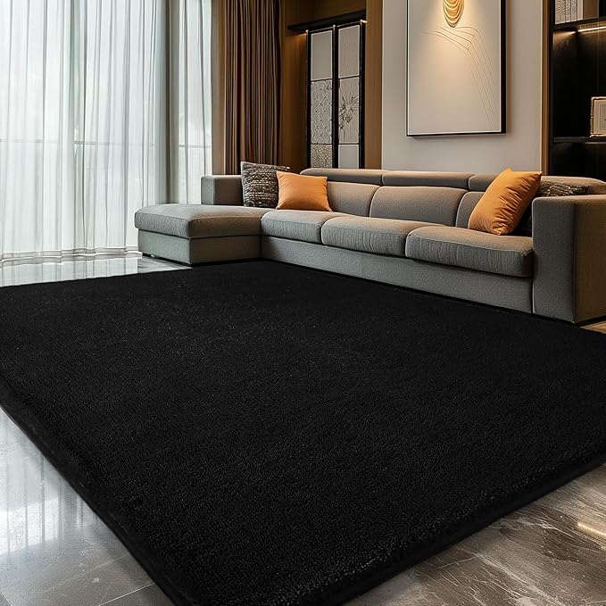 Sour Lemon 8x10 Area Rugs for Living Room, Soft Large Area Rug Fluffy Rugs for Bedroom,Machine Washable Area Rug Non Slip Carpet Rug for Living Room Playroom Kids Room Home Decor-Ruum Studio Home