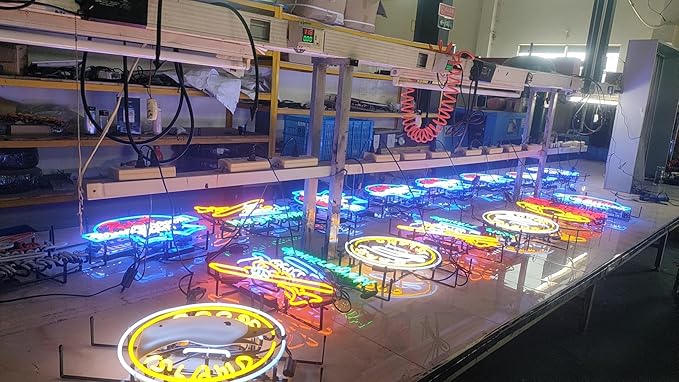 Neon Signs Beer Bar Club Bedroom Compatible For Miller Genuine Draft Car Glass Neon Signs for Office Hotel Pub Cafe Birthday Party Man Cave Neon Light Art Wall Lights 24 X 20 Inches