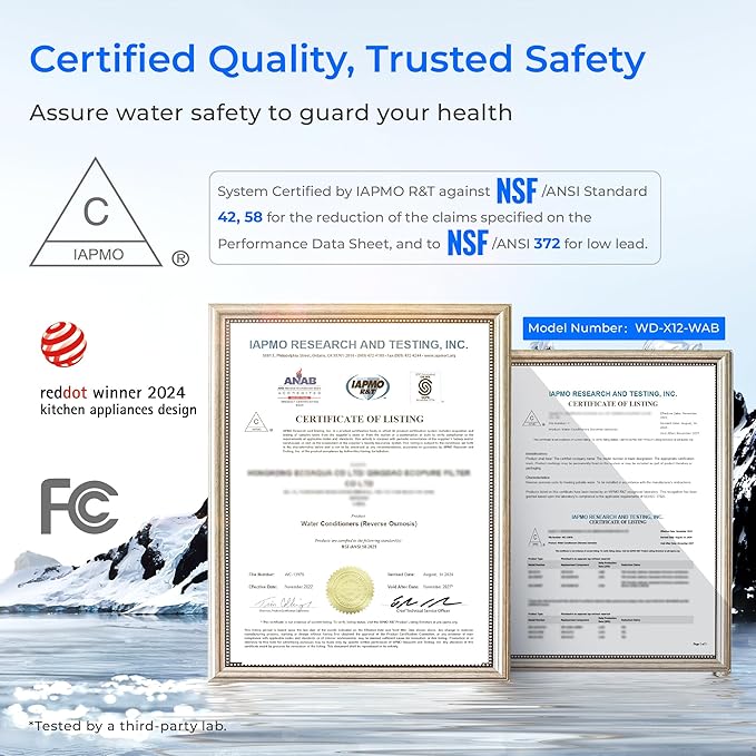 Waterdrop X12-Alkaline Mineral pH+ Tankless Reverse Osmosis System, NSF/ANSI 42&58&372 Certified, 1200 GPD RO Water Filter System, 11-Stage Filtration, 3:1 Pure to Drain, UnderSink, Black Faucet-Ruum Studio Home