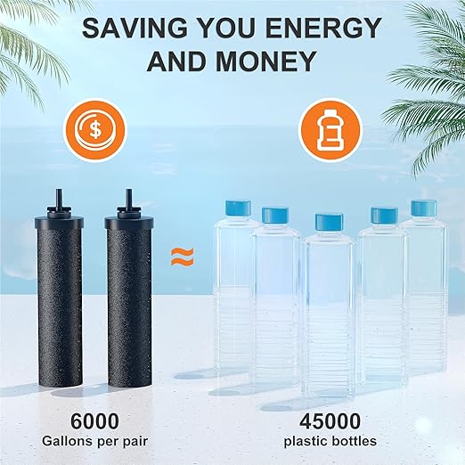 SKYSEN Water Filter Replacement for Berkey® BB9-2, Compatible with Berkey® Gravity Water Filter System.(wfr-4)-Ruum Studio Home