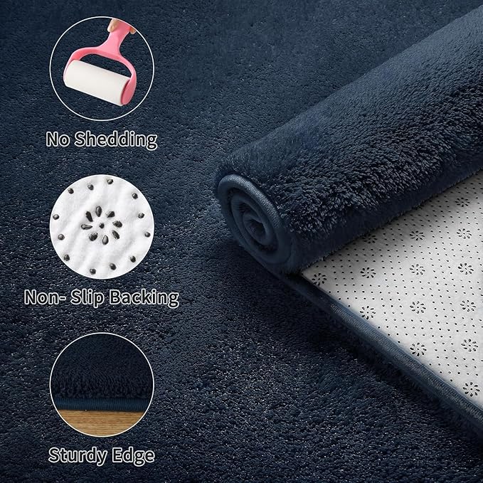 Sour Lemon 10x14 Area Rugs for Living Room, Soft Large Area Rug Fluffy Rugs for Bedroom,Machine Washable Area Rug Non Slip Carpet Rug for Living Room Playroom Kids Room Home Decor-Ruum Studio Home