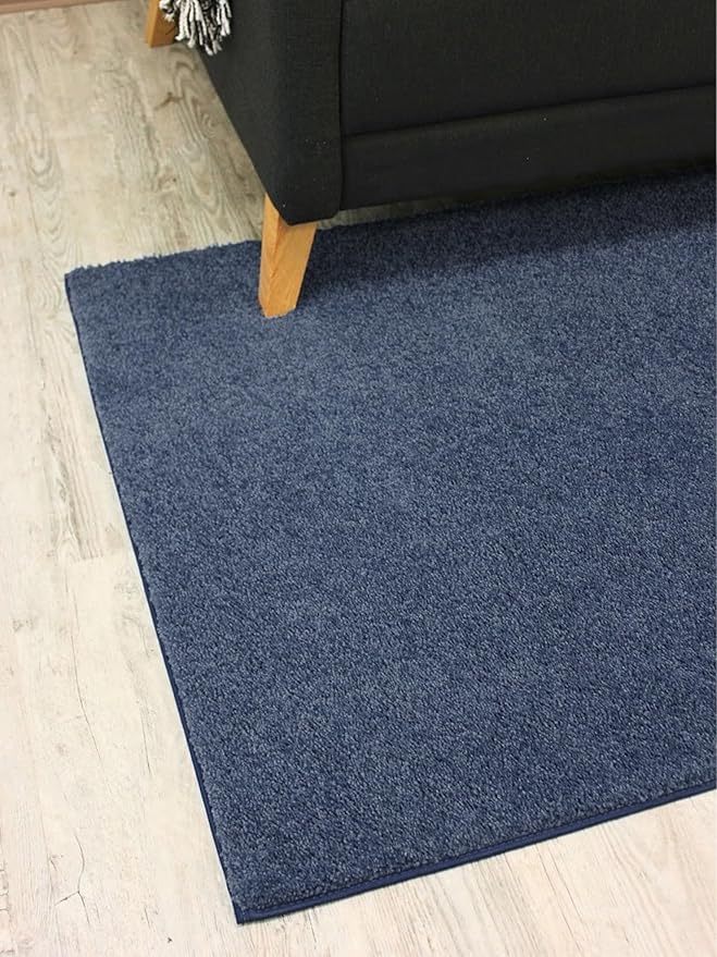 KOECKRITZ Soft and Colorful Kids Classroom Area Rugs (Passes Flammability Pill Test) Many Sizes and Bright Colors to Select from (8' x 8', Navy)-Ruum Studio Home