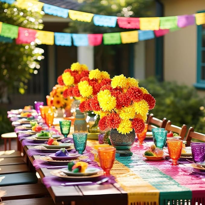 Kimura's Cabin 20Pcs Fake Silk Ball Flowers Artificial Chrysanthemum Faux Mums Bouquets Wedding Arrangements Halloween Home Table DIY Center Decoration (Orange Yellow)-Ruum Studio Home