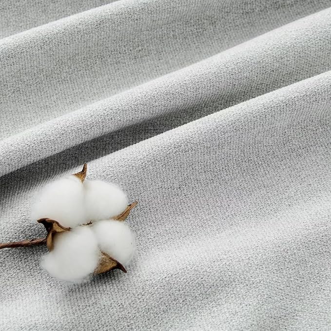 Joydeco Light Filtering Curtains 72 Inch Length for Bedroom, Faux Linen Curtains 72 Inches Long for Living Room, Pinch Pleat Curtains for Living Room 72 Inch Length(52x72 inch, Greyish White)-Ruum Studio Home