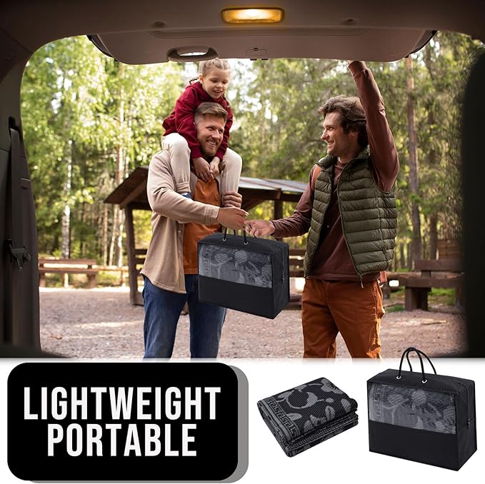 OLANLY Waterproof Outdoor Rug 5x8 ft, Outdoor Plastic Straw Rug with Flower Pattern, Reversible RV Mat for Patio, Camping, Balcony, Deck, Backyard, Black & Grey-Ruum Studio Home