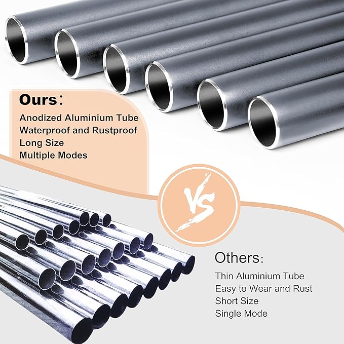 Large Aluminium Wind Chimes 37 Inches to Create a Zen Atmosphere Suitable for Outdoor, Garden, Patio Decoration. Classic Wind Chimes with Wind Catcher Suitable as A Gift for Unisex(Blue Grey)-Ruum Studio Home