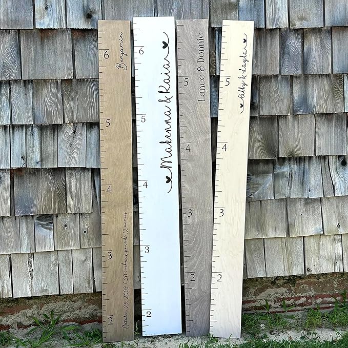 Personalized Growth Chart for Wall - Kids Height Ruler, Wooden Growth Chart for Kids, Wall Ruler for Kids Height Measurement and Height Growth Chart for Home - Kids Sizing Chart-Ruum Studio Home