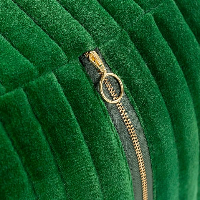 Mark&Day Pouf Ottoman, Rubbach Modern Dark Green Cube Pouf Foot Rest for Living Room, Bedroom and Boho Home Decor (16"x16"x16")-Ruum Studio Home