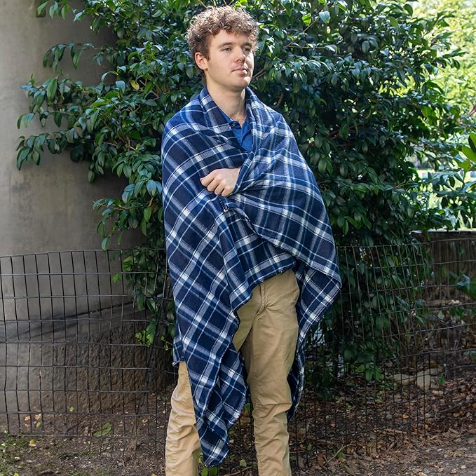 50x60 Throw Blankets, Plaid Fleece Throw Blankets for Bedroom, Couch, Livingroom, Chair, Pets, Outdoors-Ruum Studio Home