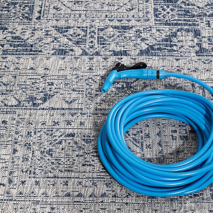 Keen Home Design Terrace Outdoor Runner Rug - 2x8 Washable Indoor/Outdoor Rug for Patio, Kitchen, Balcony, Beach, Garden, Deck and Porch, Size: 2'2"x7'7"-Ruum Studio Home