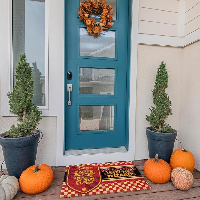 Gertmenian Harry Potter Coir Doormat - 2x3 Welcome Mat (2-Pack), Ideal for High Traffic Areas in Front Door, Garage, Entryway - Paramount Hogwarts/Witches, 80027-Ruum Studio Home