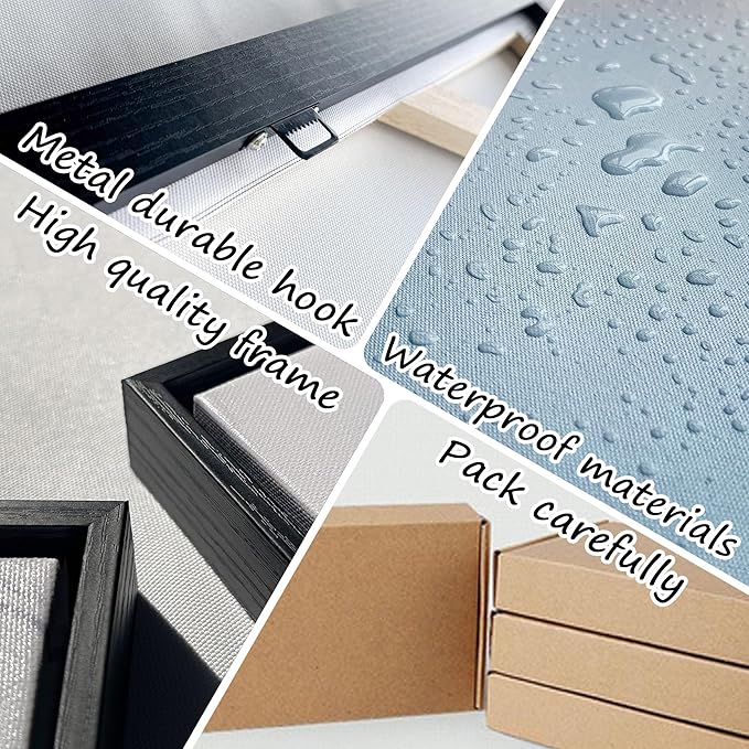 XLSJERST Large Sailboat Wall Art - Blue Canvas Abstract Painting Textured Picture Artwork Vintage Nautical Flower Painting Coastal Modern Print 70"x31" Frame for Living Room Bedroom Home Decoration-Ruum Studio Home