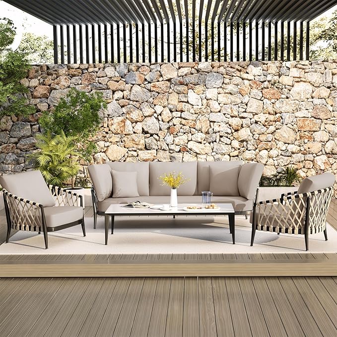 hyha Waterproof Couch Cushion Covers, Stretch Sofa Couch Seat Slipcover for Dog Washable, Non-Slip Waterproof Outdoor Cushion Covers for Patio Furniture Replacement (1 Piece for Large, Taupe)-Ruum Studio Home