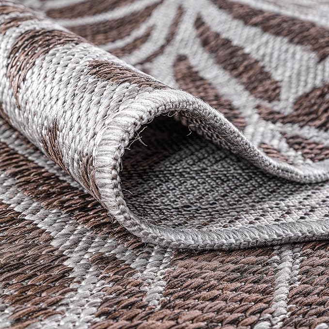 Keen Home Design Terrace Outdoor Area Rug - 5x8 Washable Indoor/Outdoor Rug for Patio, Kitchen, Balcony, Beach, Garden, Deck and Porch, Size: 5'3"x7'7"-Ruum Studio Home