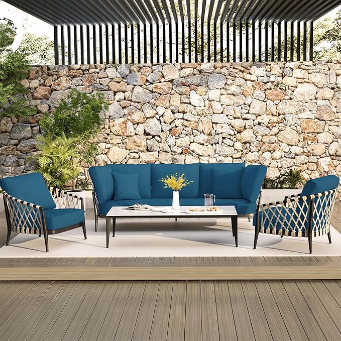 hyha Waterproof Couch Cushion Covers, Stretch Sofa Couch Seat Slipcover for Dog Washable, Non-Slip Waterproof Outdoor Cushion Covers for Patio Furniture Replacement (1 Piece for Small, Deep Teal)-Ruum Studio Home