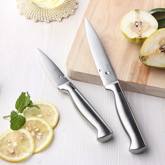 McCook® Knife Sets, German Stainless Steel Knife Block Sets with Built-in Sharpener-Ruum Studio Home