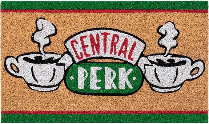 Gertmenian Friends Coir Doormat - 2x3 Welcome Mat (2-Pack), Ideal for High Traffic Areas in Front Door, Garage, Entryway - Paramount Central Perk/Welcome, 80028-Ruum Studio Home