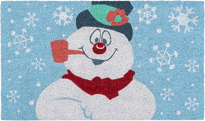 Gertmenian Paramount Frosty Coir Doormat - 2x3 Welcome Mat (2-Pack), Ideal for High Traffic Areas in Front Door, Garage, Entryway - Blue/Celebrate, 80026-Ruum Studio Home