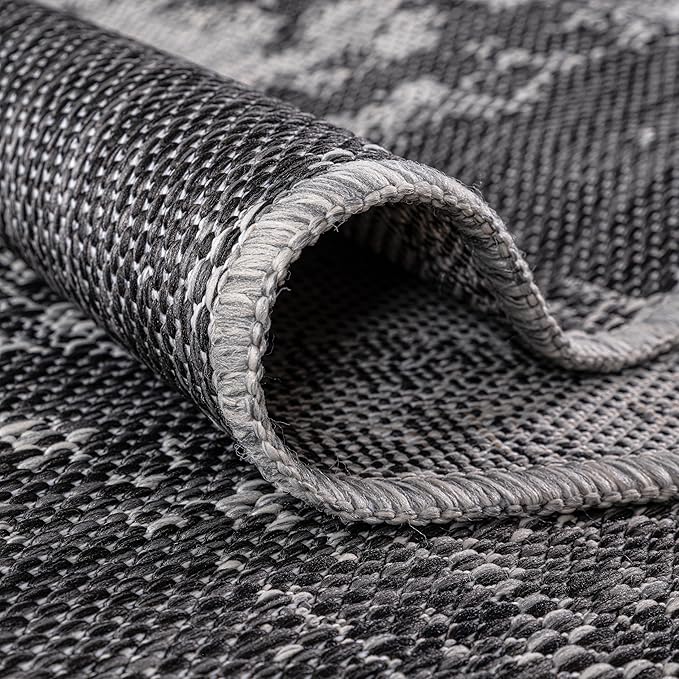 Keen Home Design Terrace Outdoor Area Rug - 6x9 Washable Indoor/Outdoor Rug for Patio, Kitchen, Balcony, Beach, Garden, Deck and Porch, Size: 6'x8'10"-Ruum Studio Home