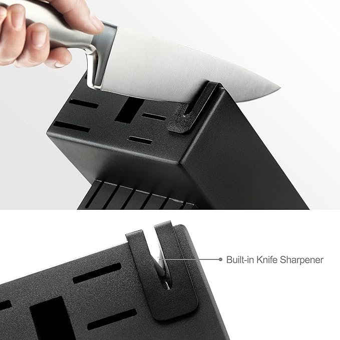 McCook® Knife Sets,German Stainless Steel Kitchen Knives Block Set with Built-in Sharpener-Ruum Studio Home