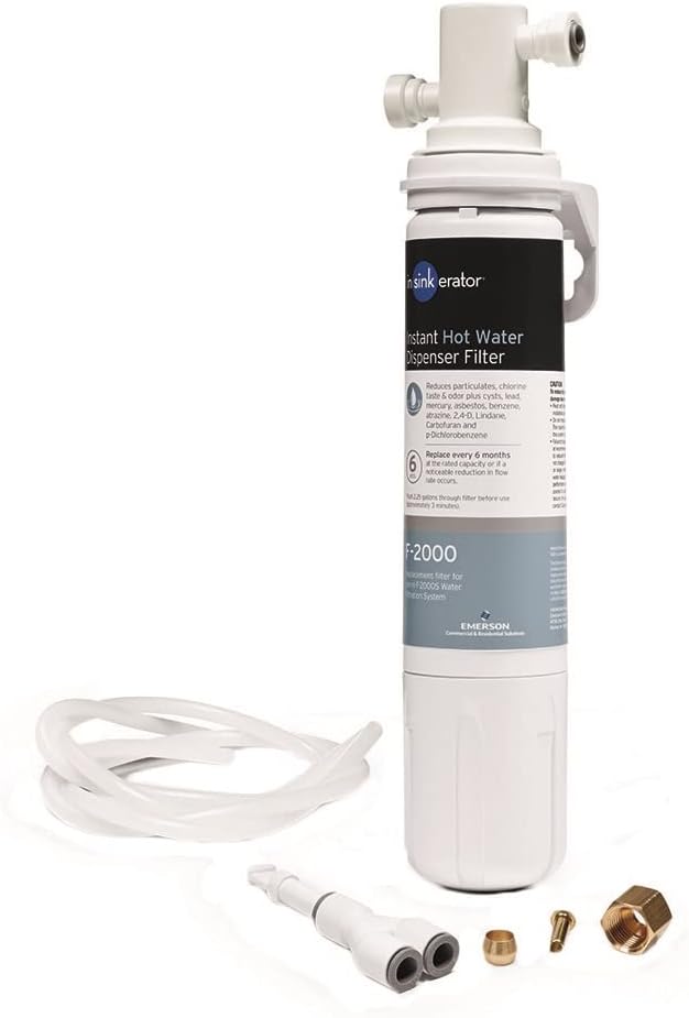 InSinkErator HOT250 Instant Hot and Cold Water Dispenser System & F-2000S Premium Under Sink Water Filtration System for Instant Hot and Cold Water Dispenser System-Ruum Studio Home