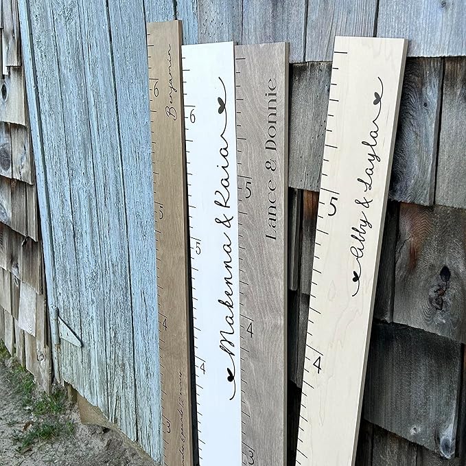 Personalized Growth Chart for Wall - Kids Height Ruler, Wooden Growth Chart for Kids, Wall Ruler for Kids Height Measurement and Height Growth Chart for Home - Kids Sizing Chart-Ruum Studio Home