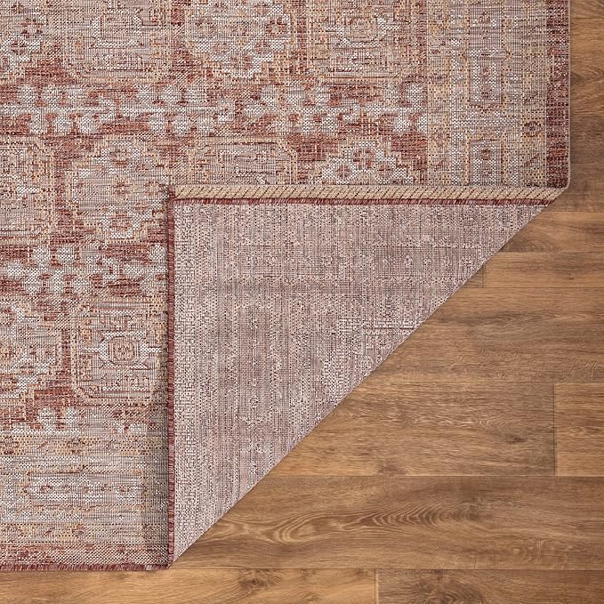 Keen Home Design Terrace Outdoor Runner Rug - 2x8 Washable Indoor/Outdoor Rug for Patio, Kitchen, Balcony, Beach, Garden, Deck and Porch, Size: 2'2"x7'7"-Ruum Studio Home