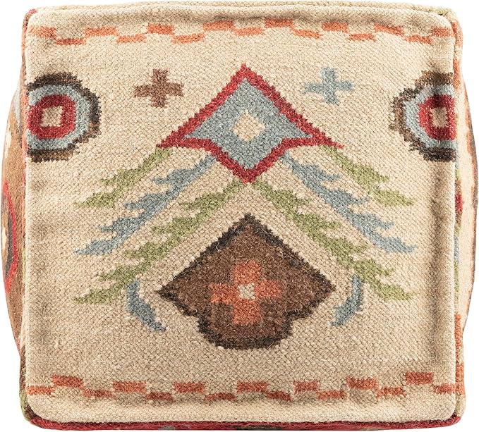 Mark&Day Pouf Ottoman, Gaubitsch Rustic Camel Cube Pouf Foot Rest for Living Room, Bedroom and Boho Home Decor (18"x18"x18")-Ruum Studio Home