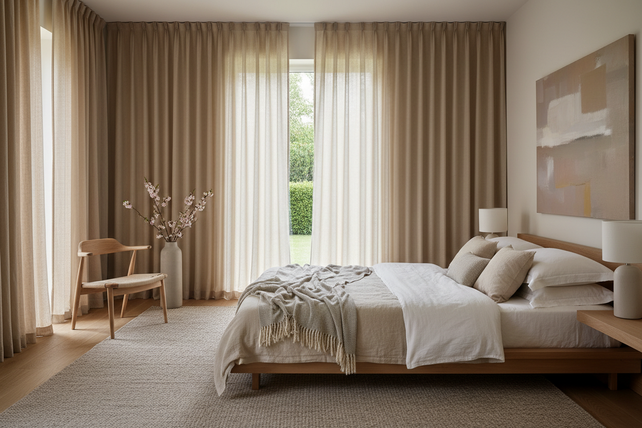 How to Coordinate Curtains and Rugs in the Bedroom