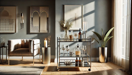 Minimalist Bar Cart Ideas for Entertaining at Home (Drinkware, Accessories)