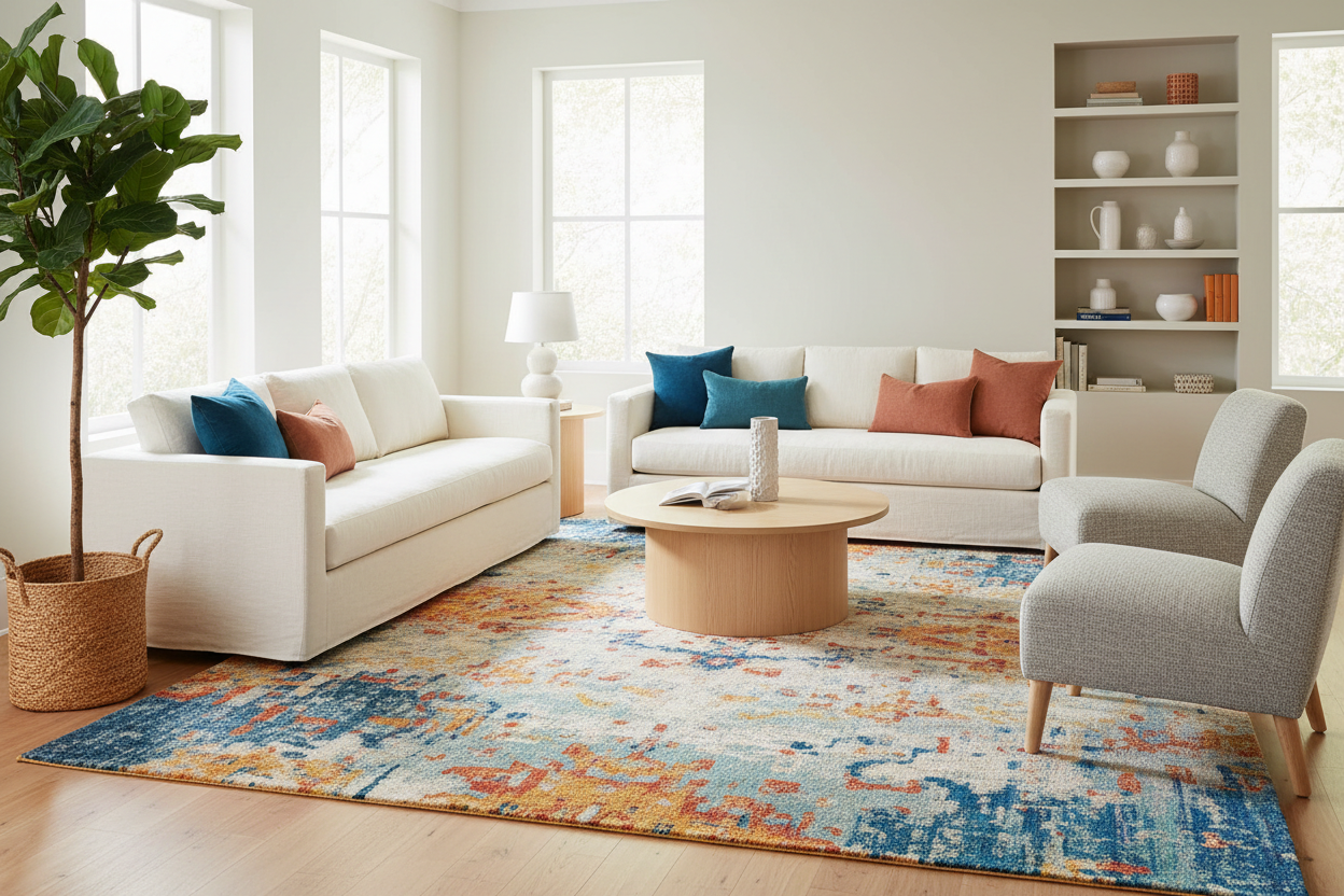 How to Use Rugs to Add Color Without Overpowering a Room