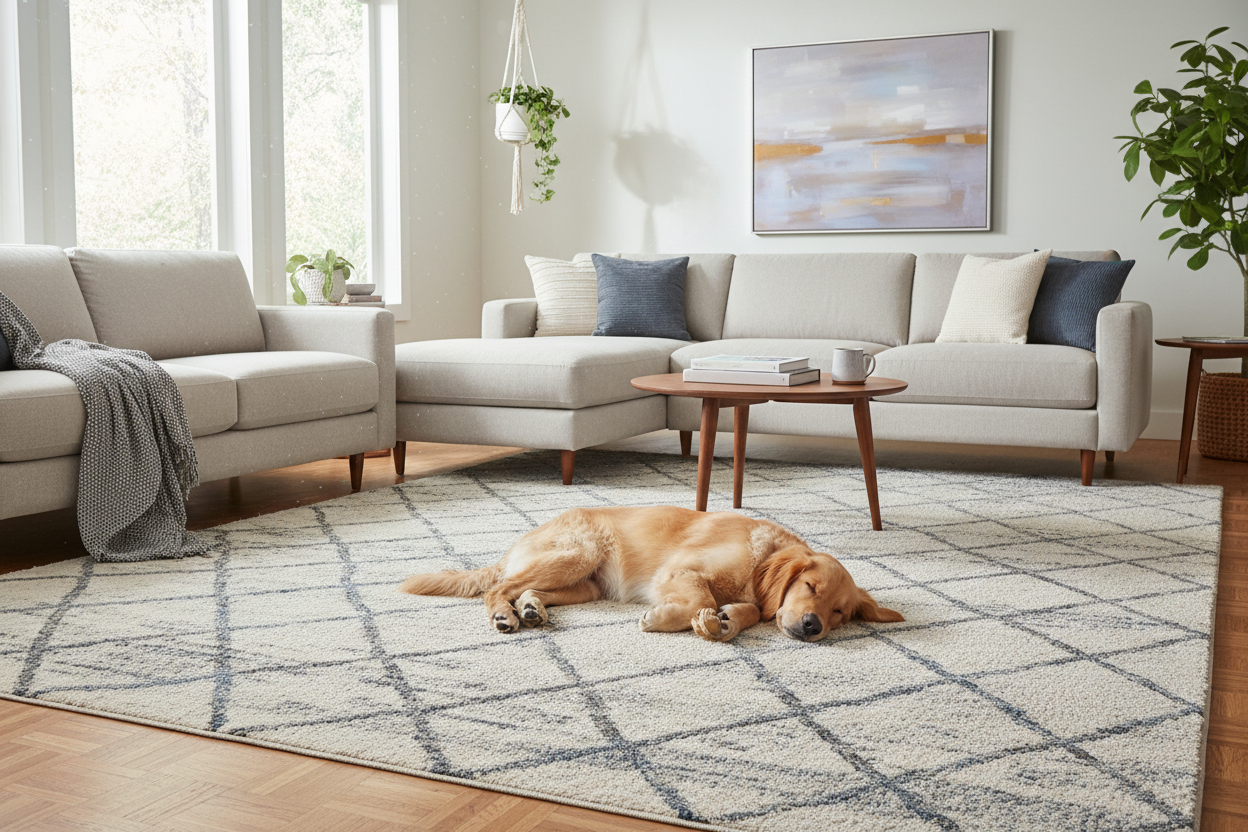 The Best Rug Materials for Homes with Pets