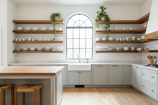 Why Open Shelving Feels Lighter Than Cabinets