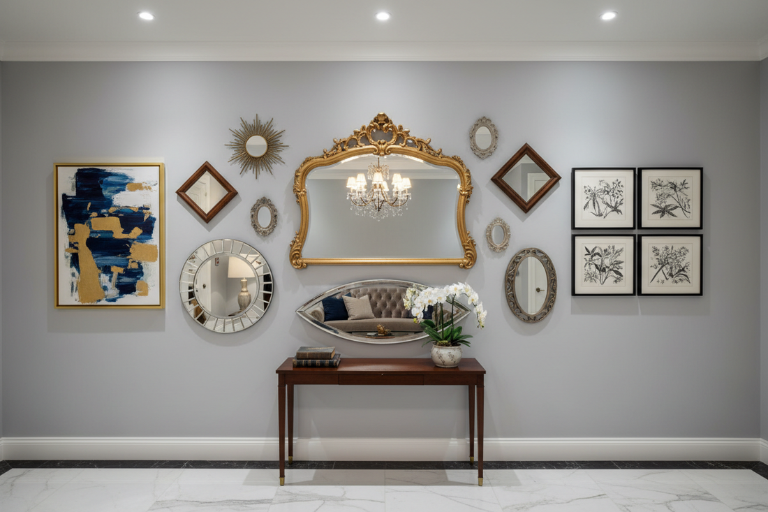 How to Combine Mirrors with Wall Art