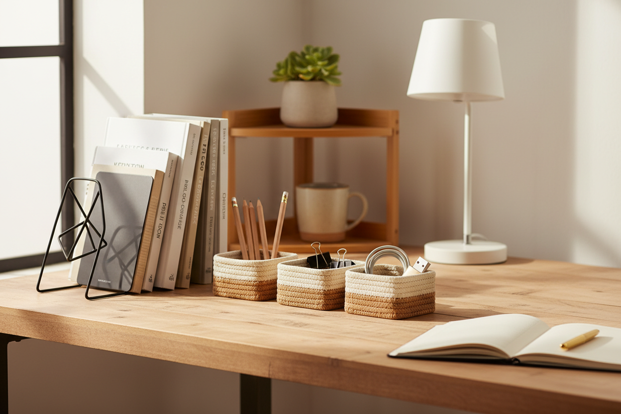 Office Decor That Keeps Your Desk Clean